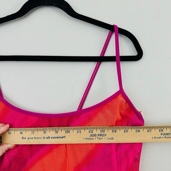 Slim A Size Red And Orange Tankini Top Women’s Size 16 - Picture 2 of 8